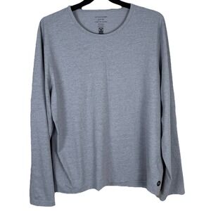 Outerknown H2OK Long Sleeve Tee Shirt Mens XXL Gray Fair Trade  Performance 2XL
